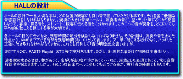 音楽ホール設計